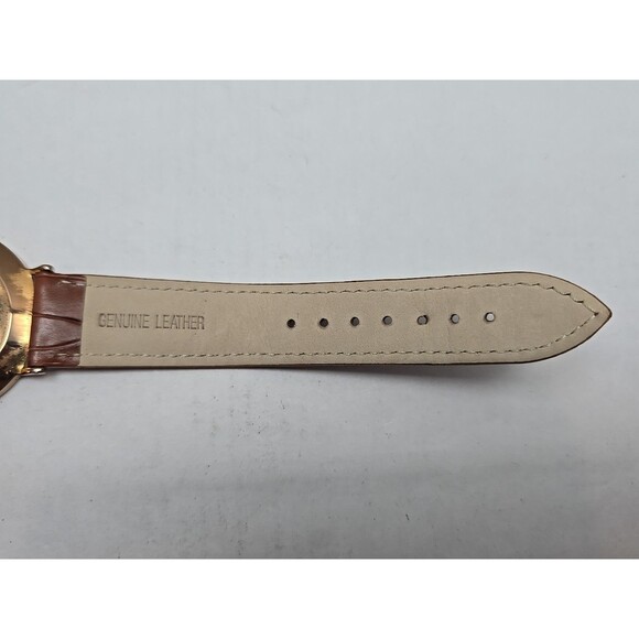 Daniel Wellington Classic 41mm Rose Gold Leather Quartz Watch New Battery Slim - Picture 12 of 13